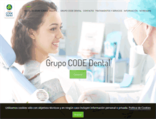 Tablet Screenshot of code-dental.es